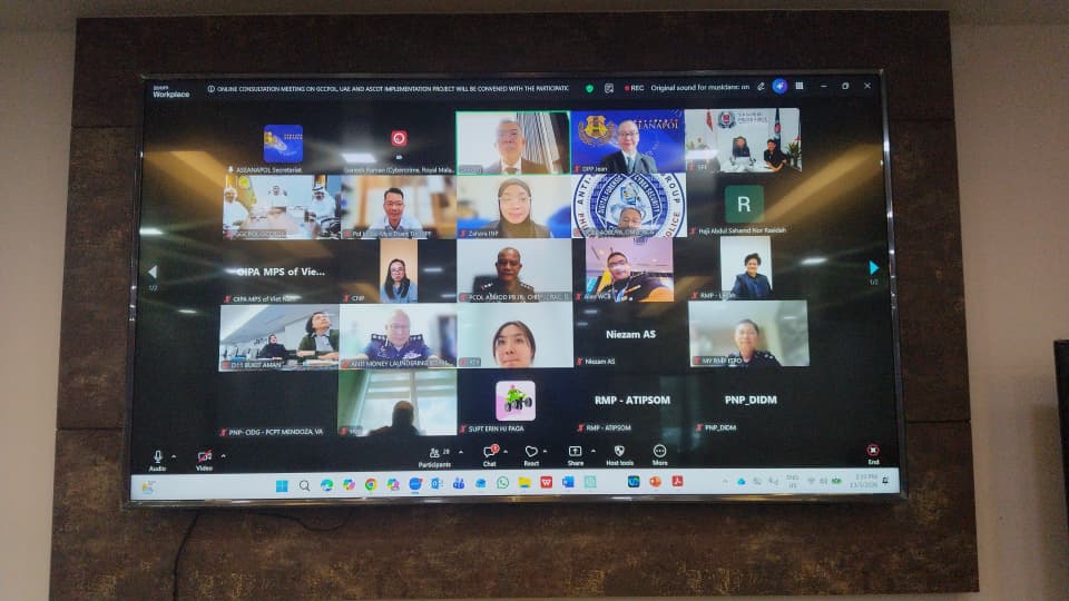 Courtesy Report Zoom Meeting within ASEANAPOL Secretariat with GCCPOL and all ASEANAPOL Member Countries on 13 May 2026