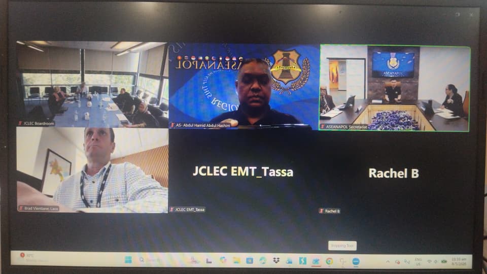 Courtesy Report with Zoom Meeting within ASEANAPOL Secretariat with JCLEC on 08 May 2026