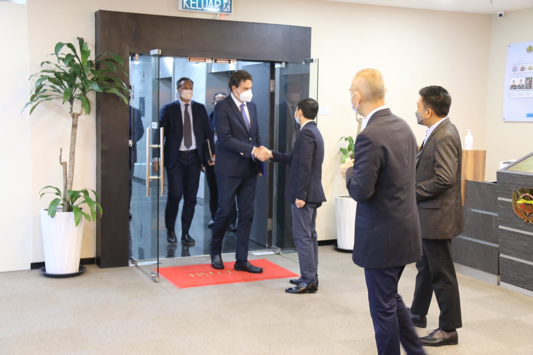 COURTESY VISIT H.E Mr. MASSIMO RUSTICO. THE ITALIAN AMBASSADOR IN KUALA LUMPUR TO ASEANAPOL SECRETARIAT.