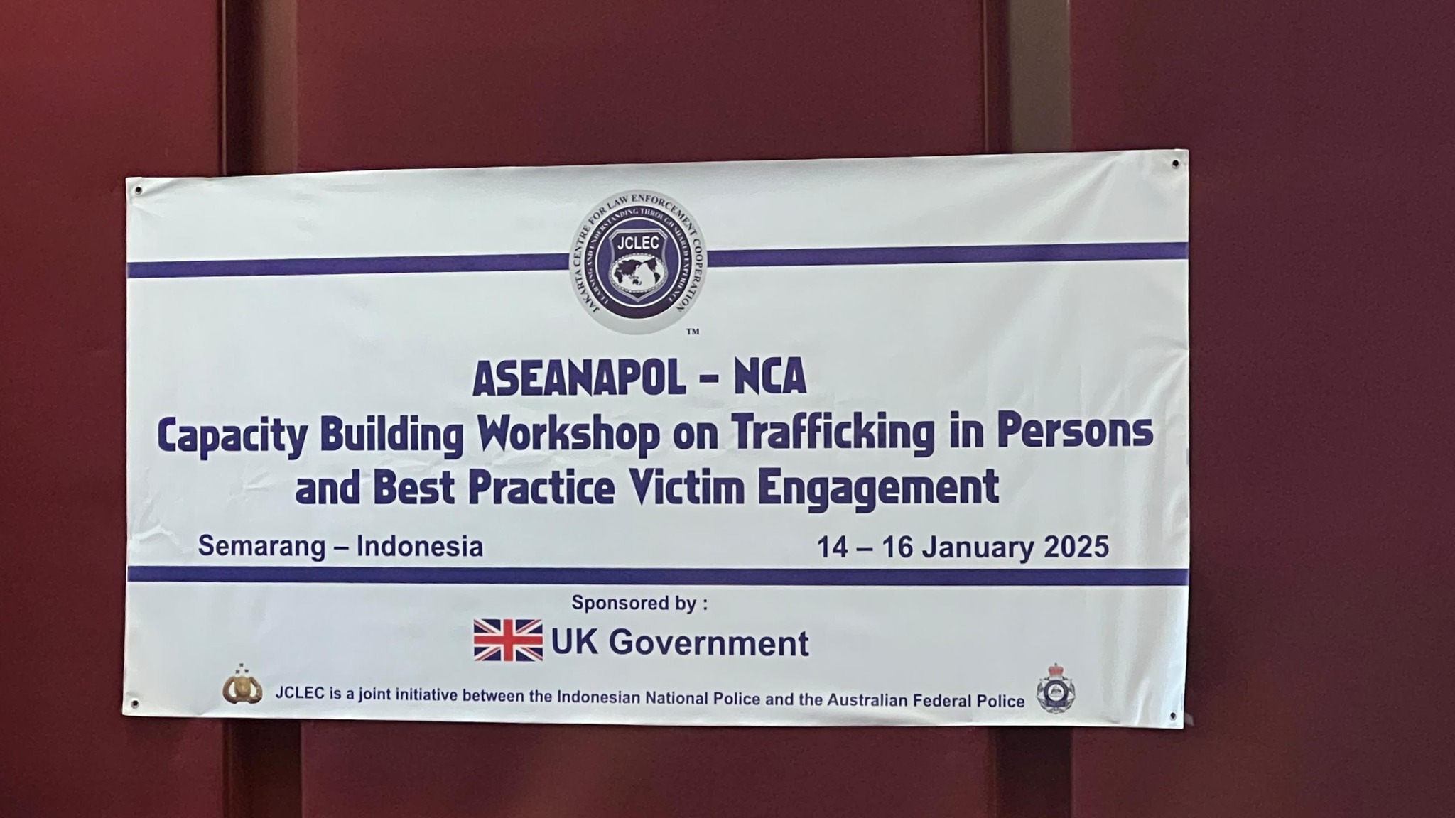 ASEANAPOL – UK National Crime Agency Workshop on Trafficking in Persons and Victim Engagement Best Practices