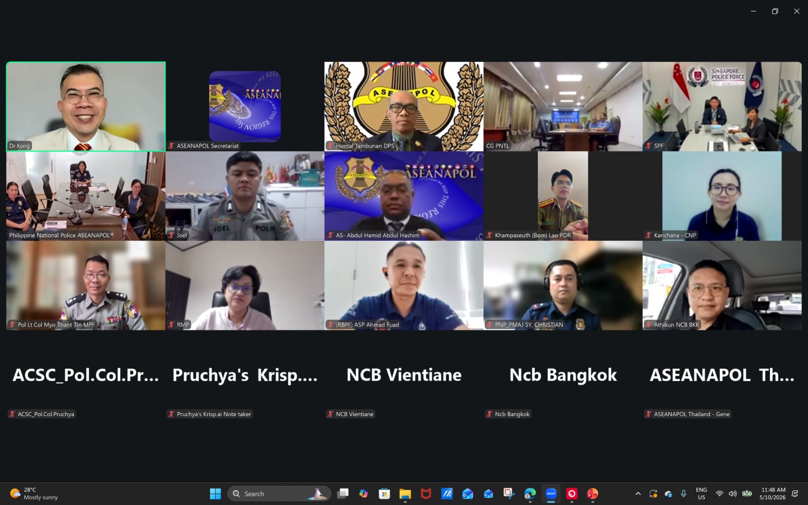 ASEANAPOL Consults Member Countries on 99 Networks and Regional Anti-Scam Cooperation