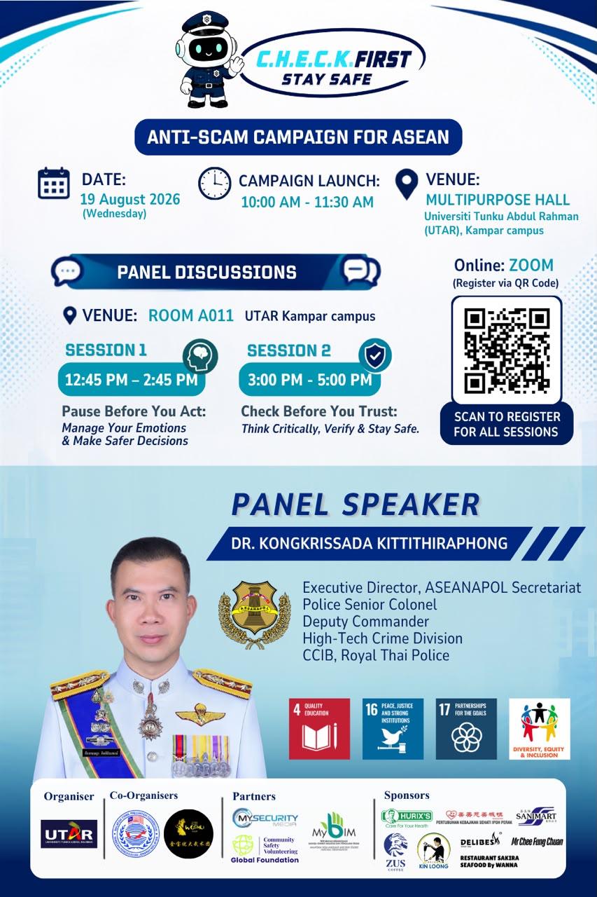 ASEANAPOL Secretariat to Join the ASEAN Anti-Scam Campaign at UTAR