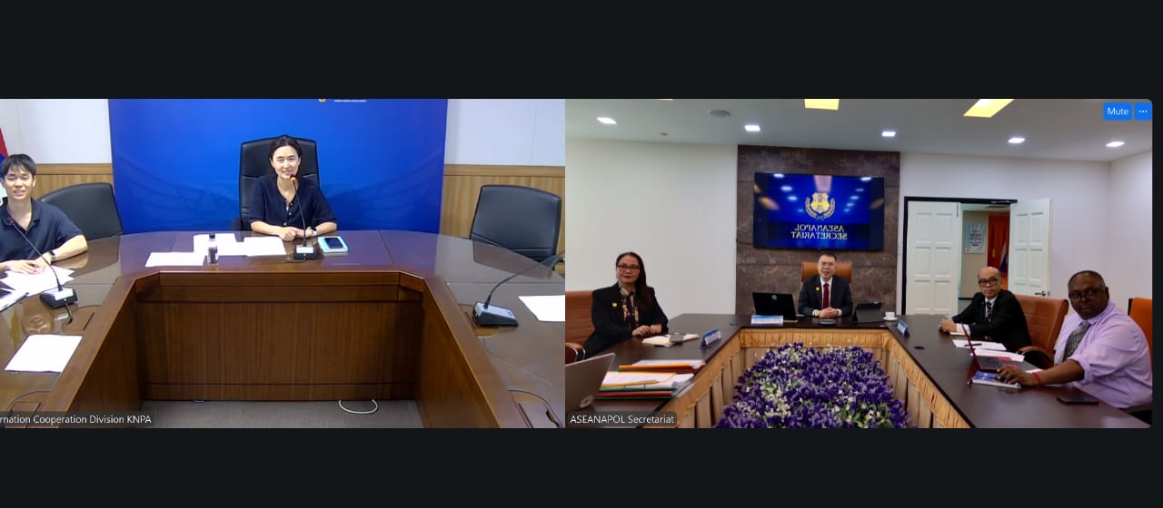 Virtual Discussion Between the ASEANAPOL Secretariat and the Korean National Police Agency (KNPA)