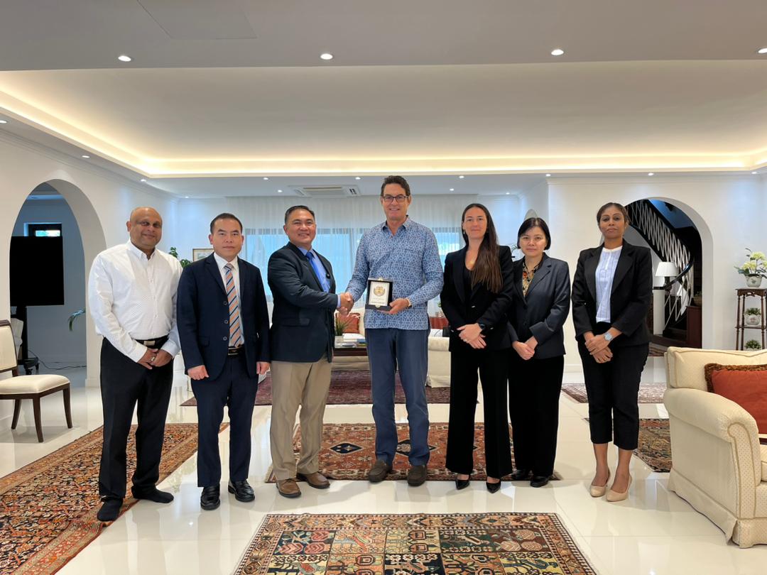 ASEANAPOL Secretariat's courtesy Visit to Italian  Ambassador H.E. Massimo Rustico