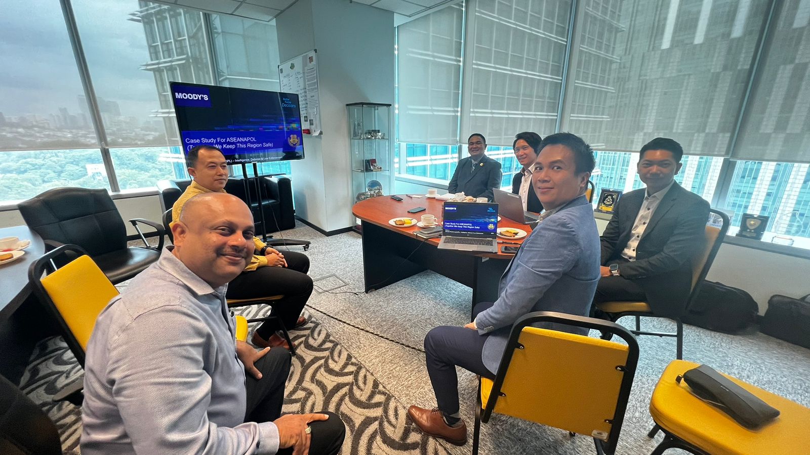 ASEANAPOL Secretariat welcome the visit of with Moody Executives.